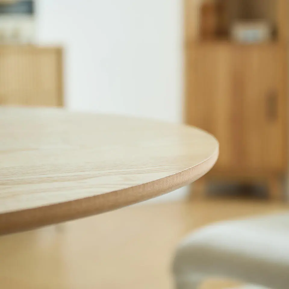 Eettafel 4 Personen Ronde Houten Basis Metaal