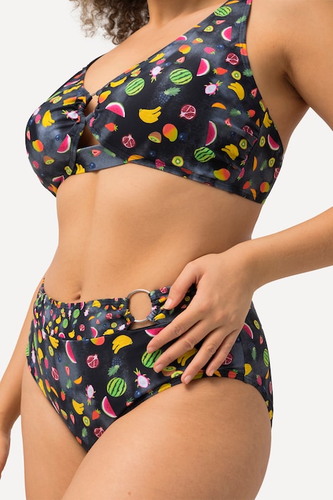Bikini, Früchte, Zierring, Softcups, recycelt