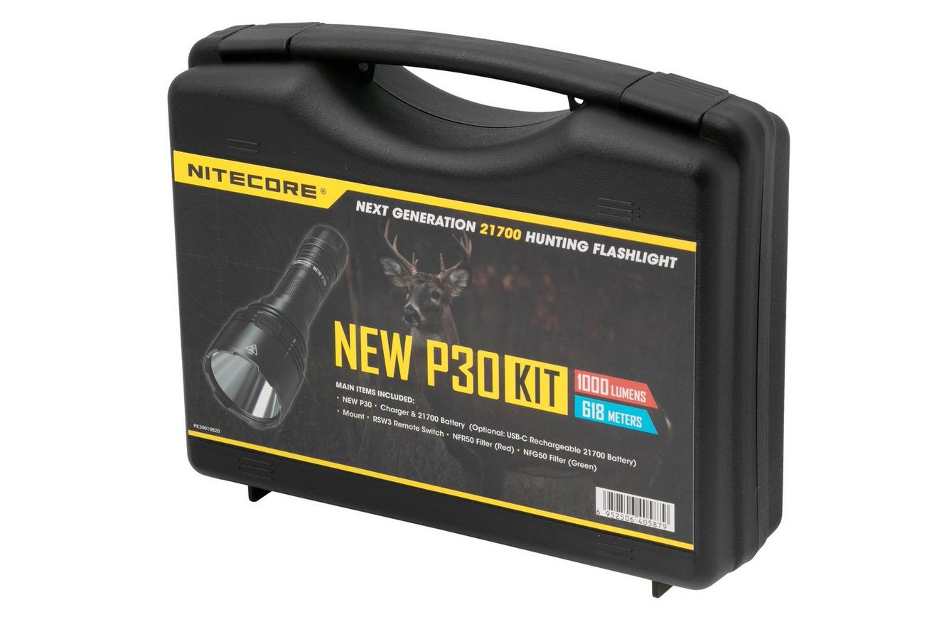 Nitecore NEW P30 Hunting Kit, jachtzaklamp, 1000 lumen