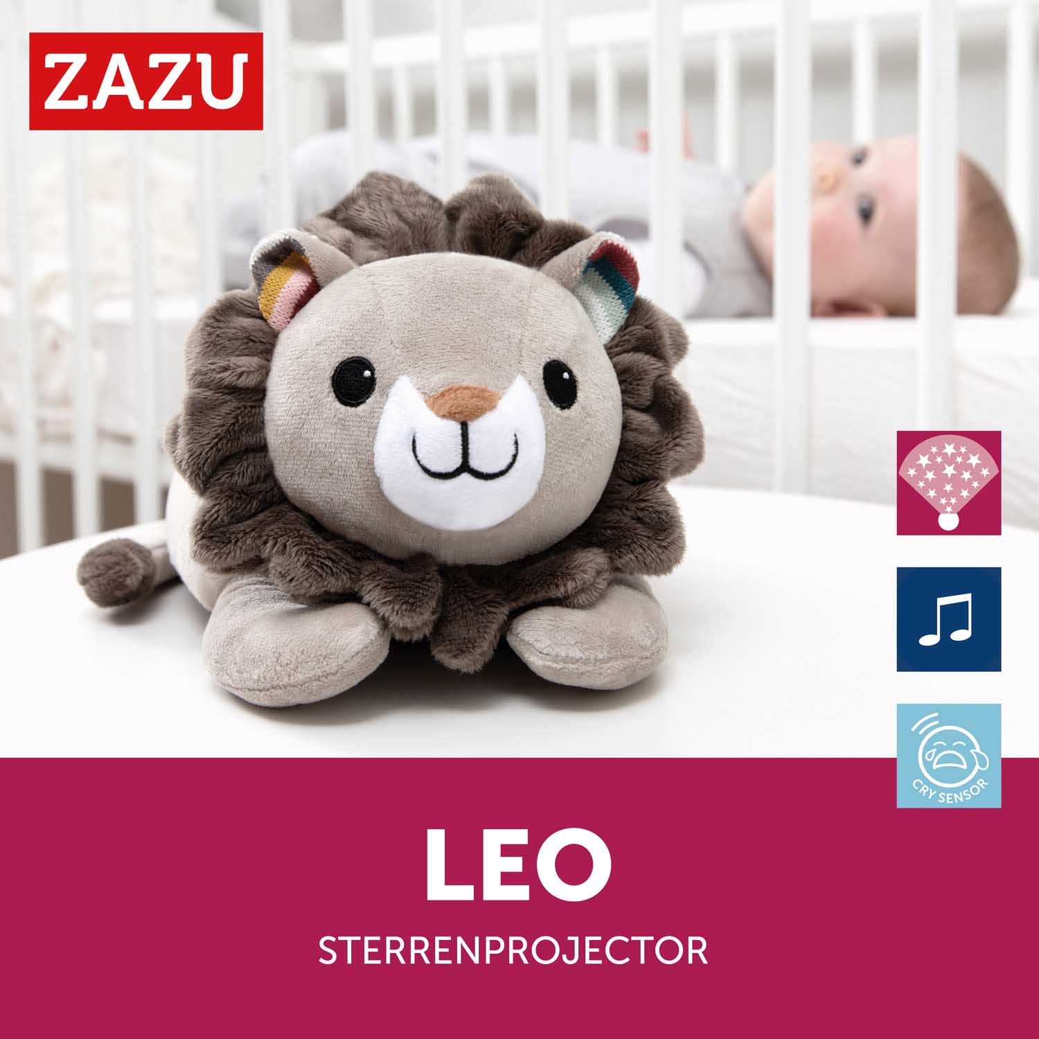 Zazu projector leo de leeuw bruin - projectors - Prénatal