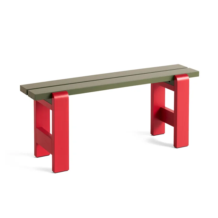 HAY - Weekday Duo Bank, L 111 cm, wine red / olive