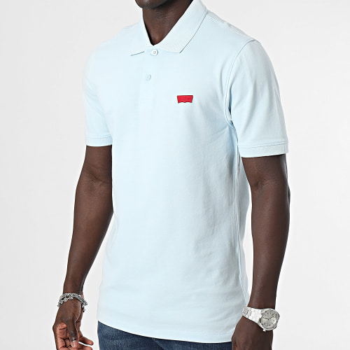 Polo Manches Courtes Slim A4842 Bleu Clair
