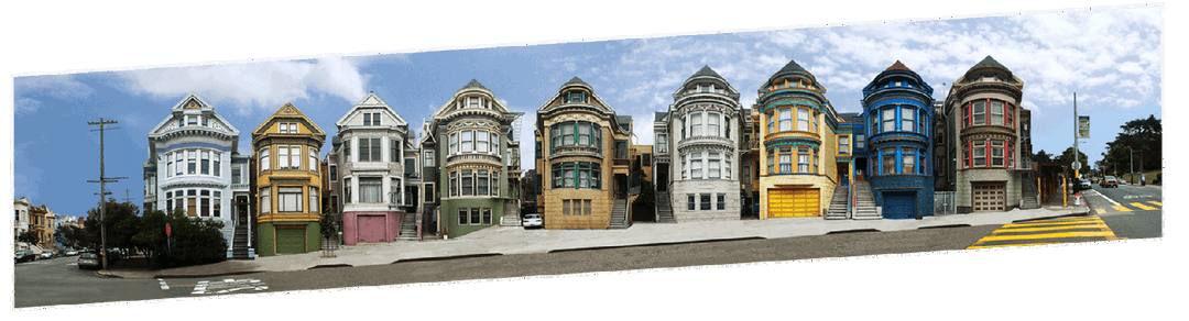 San Francisco, Central Avenue by Larry Yust - Limited Edition. Edition of: 150. Signed.