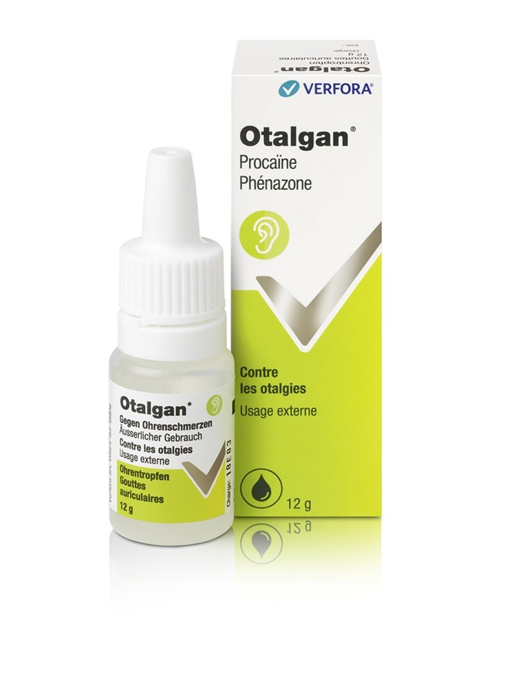OTALGAN Tropfen Fl 12 g<br>12 g, Flasche, Ohrentropfen, Lösung