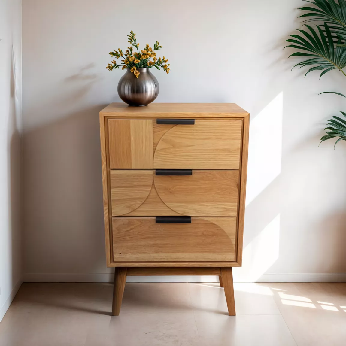 Table d'appoint en bois (H65 cm) Hanoï Naturel