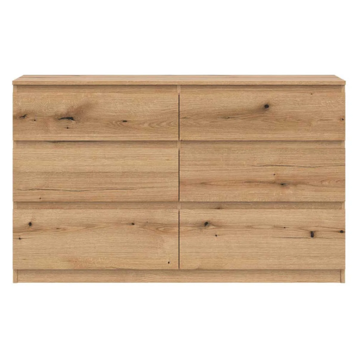 Dansmamaison Commode 6 Tiroirs QIZ Bois Clair