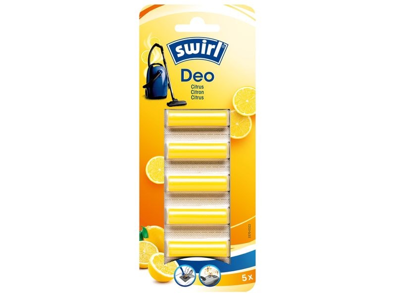 Swirl Duftsticks Zitrone 5x Deo-Sticks für Staubfilterbeutel