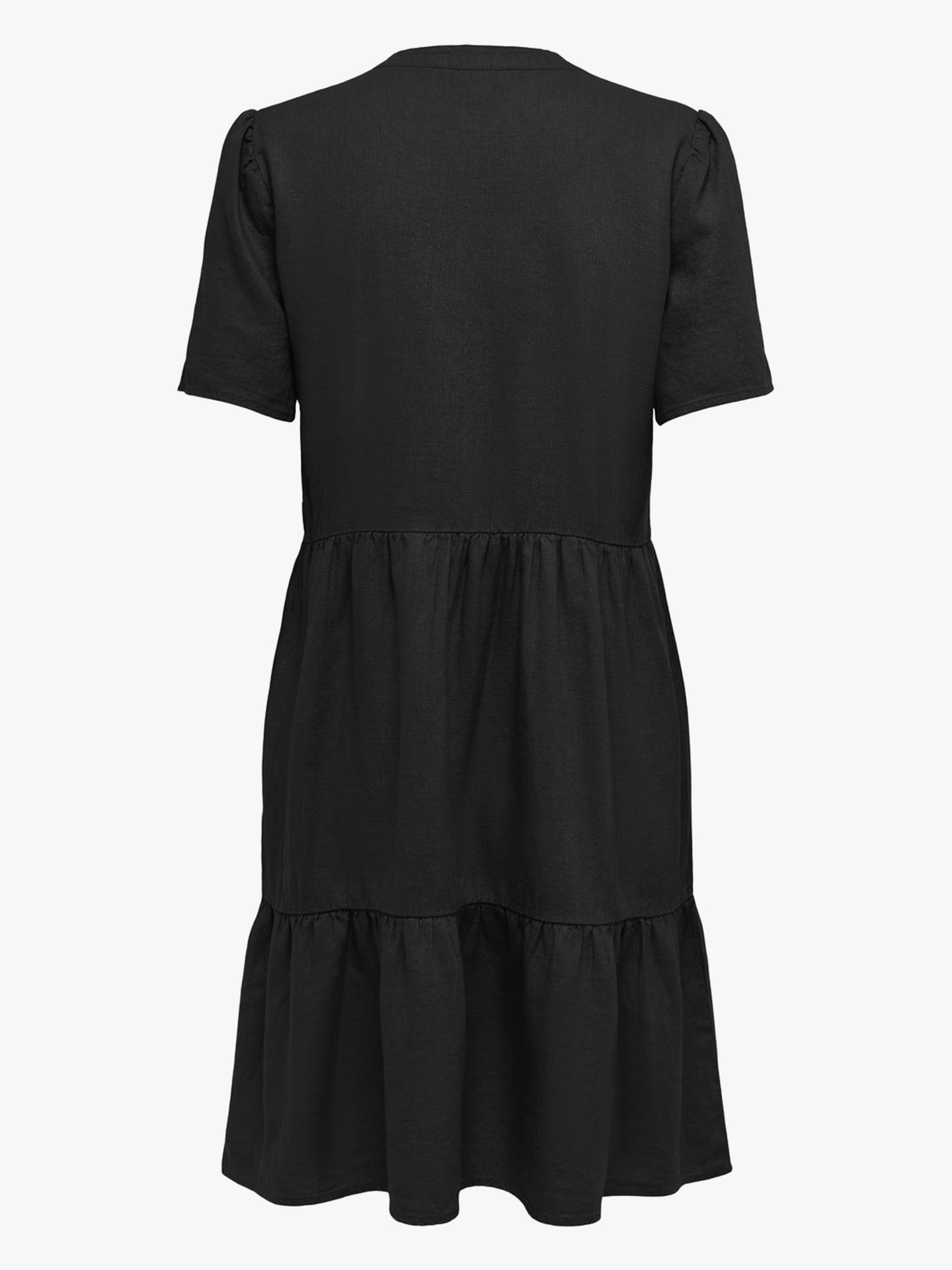 Tiri-Caro Short Sleeve V-Neck Lin Dress