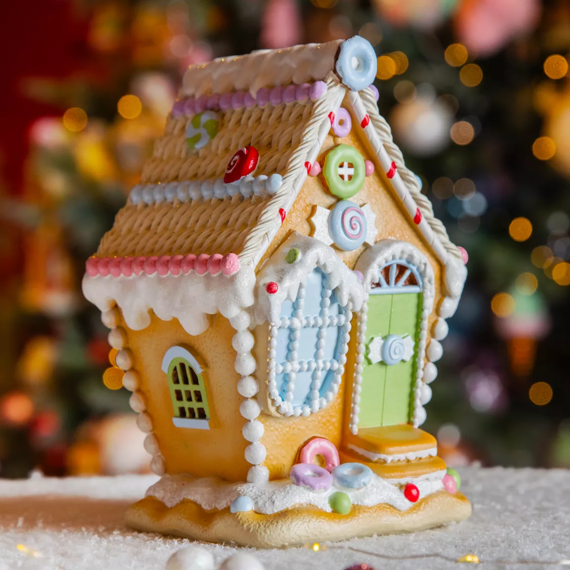 Maisonnette décorative (H19 cm) Friandise sucrée