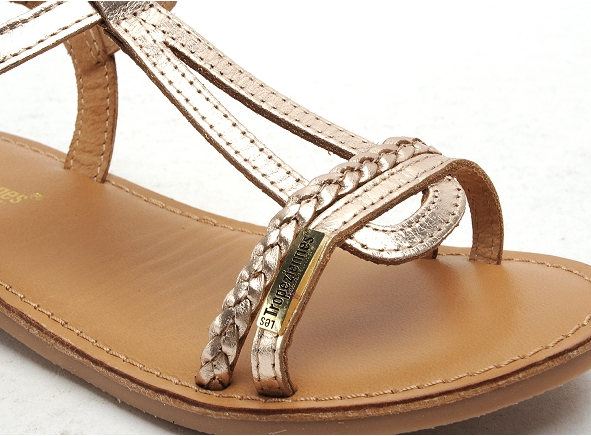 Les tropeziennes nu pieds enfant badou e or
