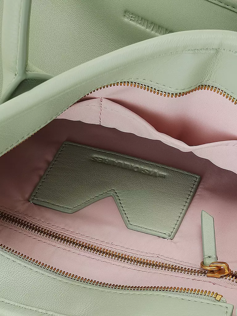 LES VISIONNAIRES Ledertasche - Tote Bag LENA SILKY Medium mint