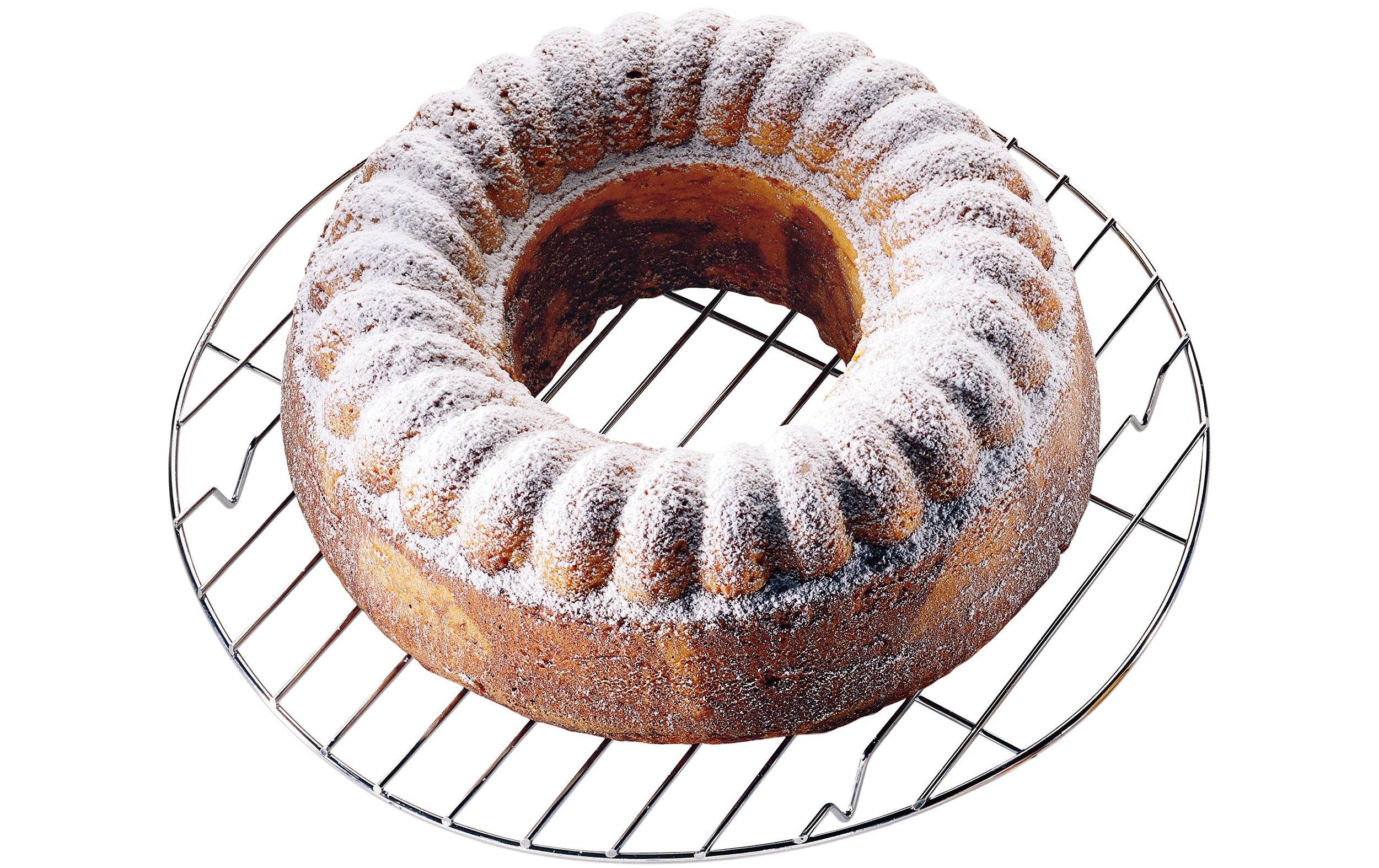 Abkühlgitter Silber, Ø 32 cm, RundTortenkühler aus Edelstahl