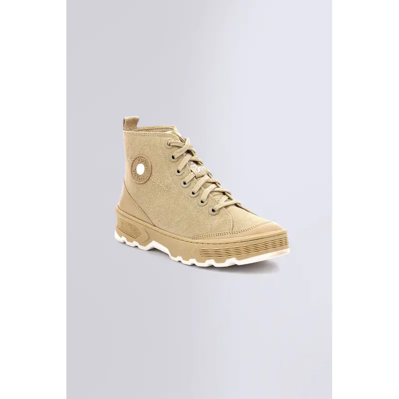KICK WAY BEIGE CLAIR SNEAKERS HAUTES Textile Femme