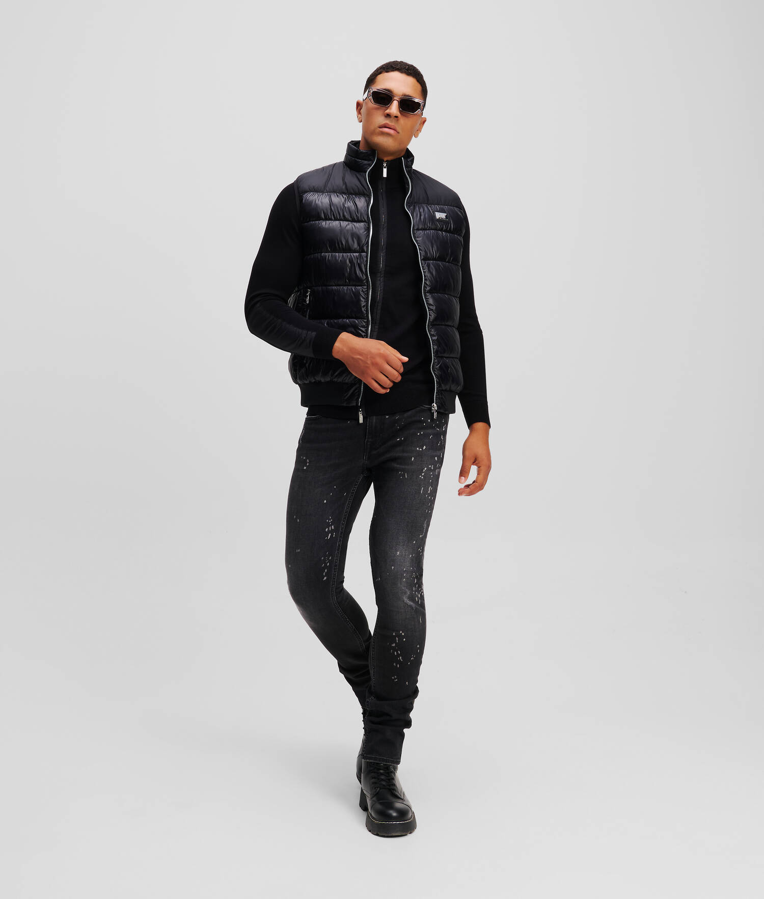 GILET MATELASSÉ - Noir