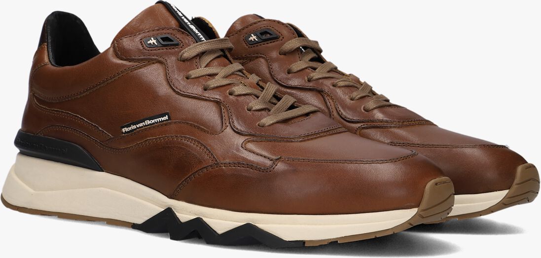 FLORIS VAN BOMMEL cognac floris van bommel lage sneakers sfm-10136
