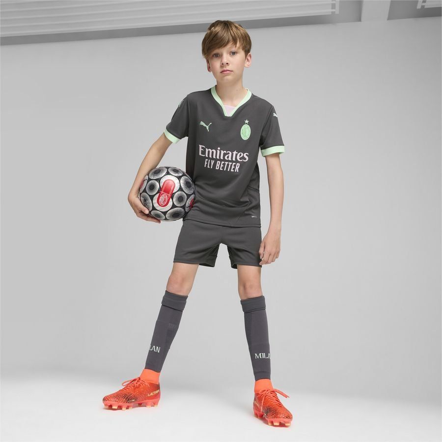 Milan AC Troisième Short 2024/25 - Noir/Vert Enfant