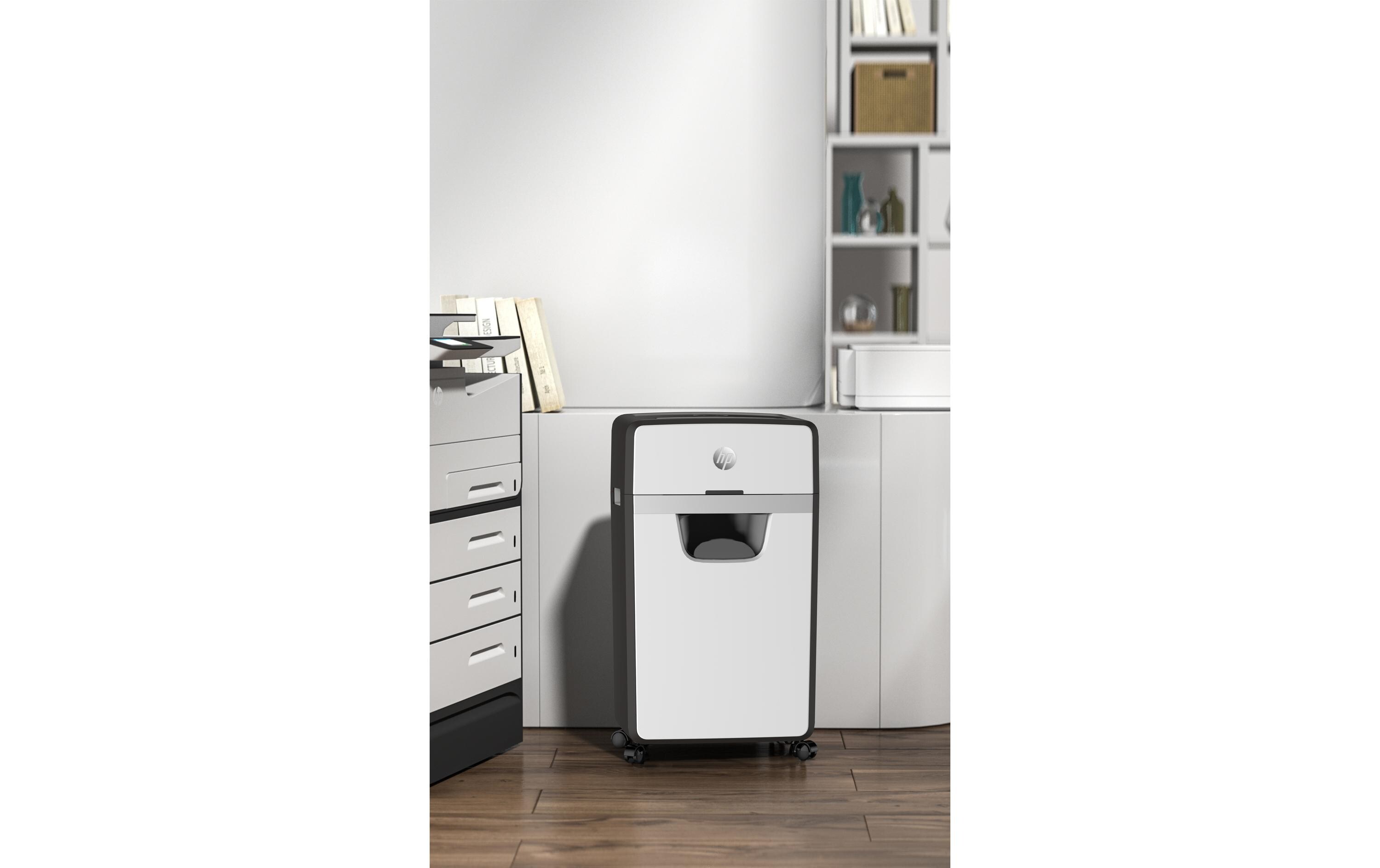 Aktenvernichter OneShred 16MC P-5, 16 Seiten<br>Dokumentenvernichter von HP