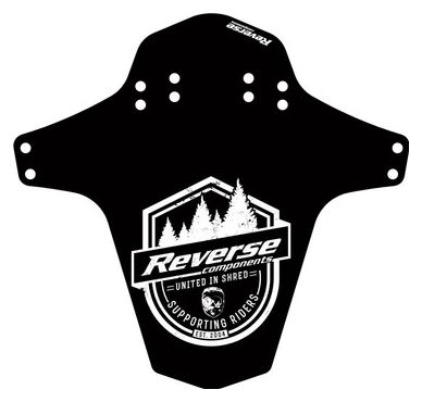 Garde Boue Arrière/ Avant Reverse Supporting Riders Mudfender Noir / Blanc