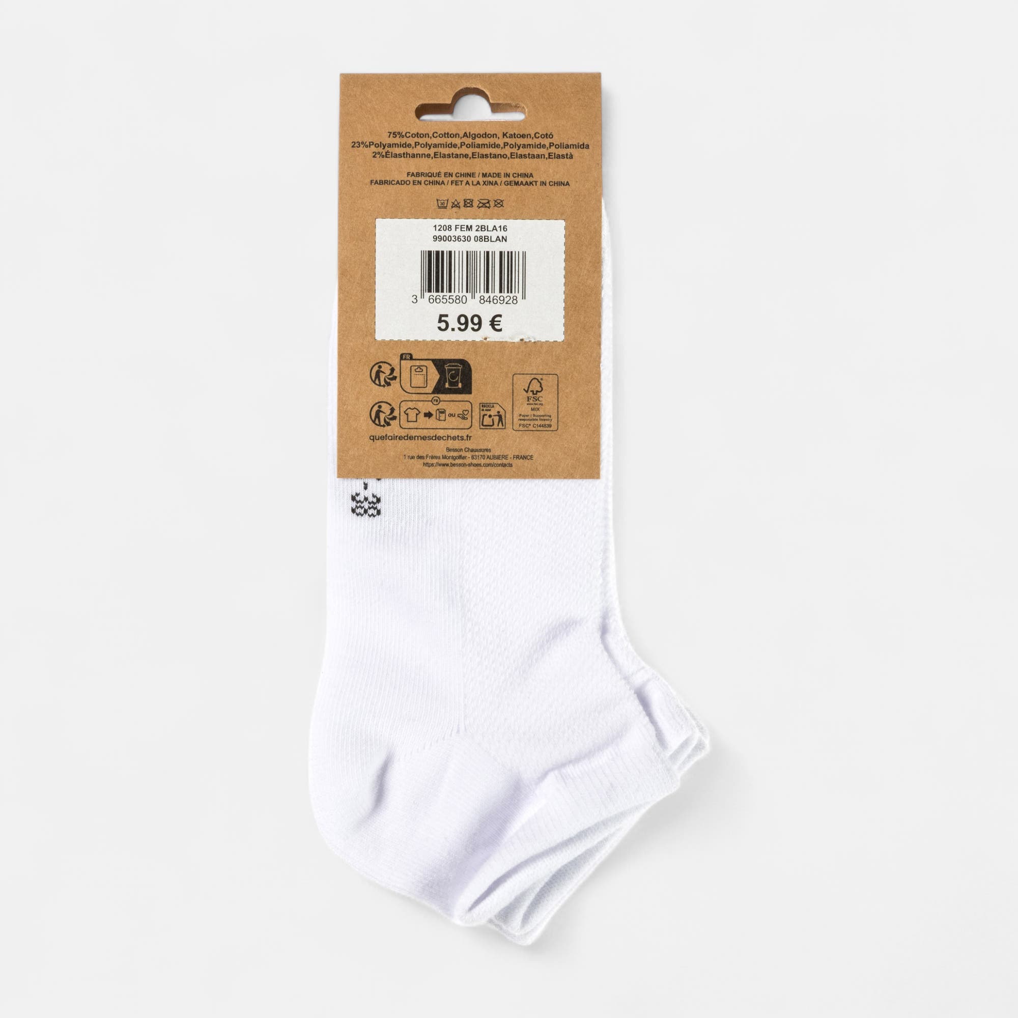 Chaussettes Femme blanc