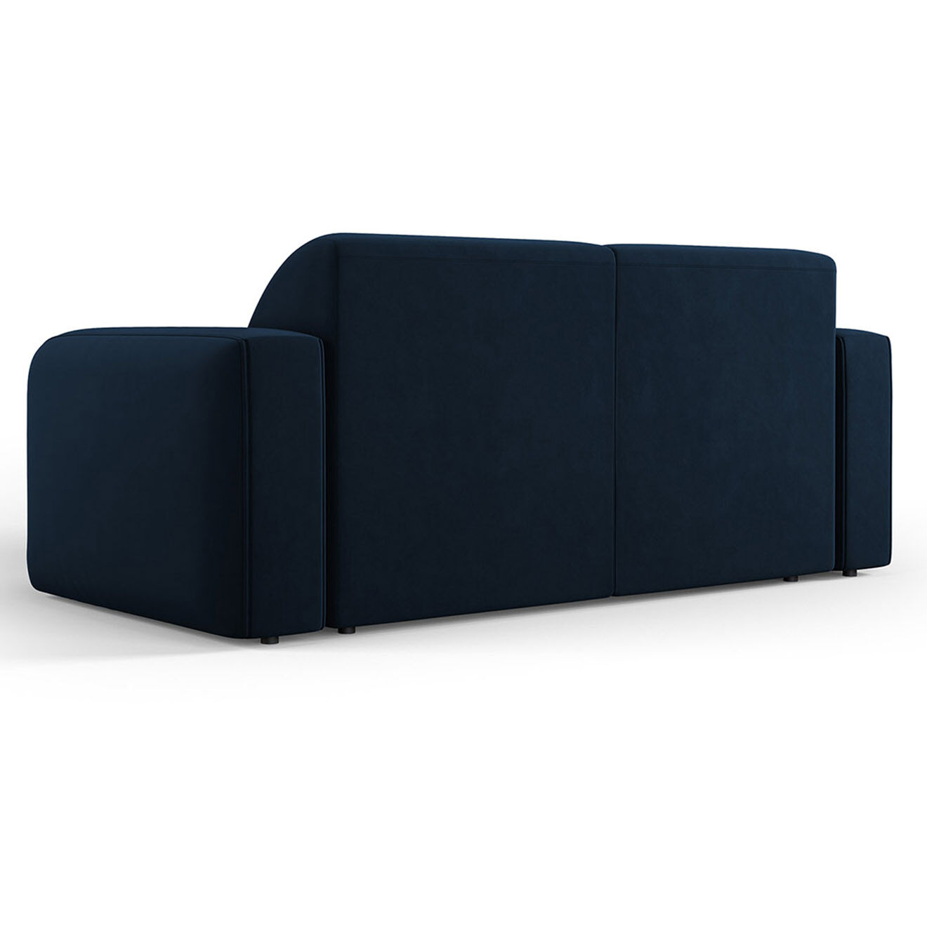 Mazzini Sofas Canapé Velours Jasmin 2 Places bleu roi - 170x95x72 cm