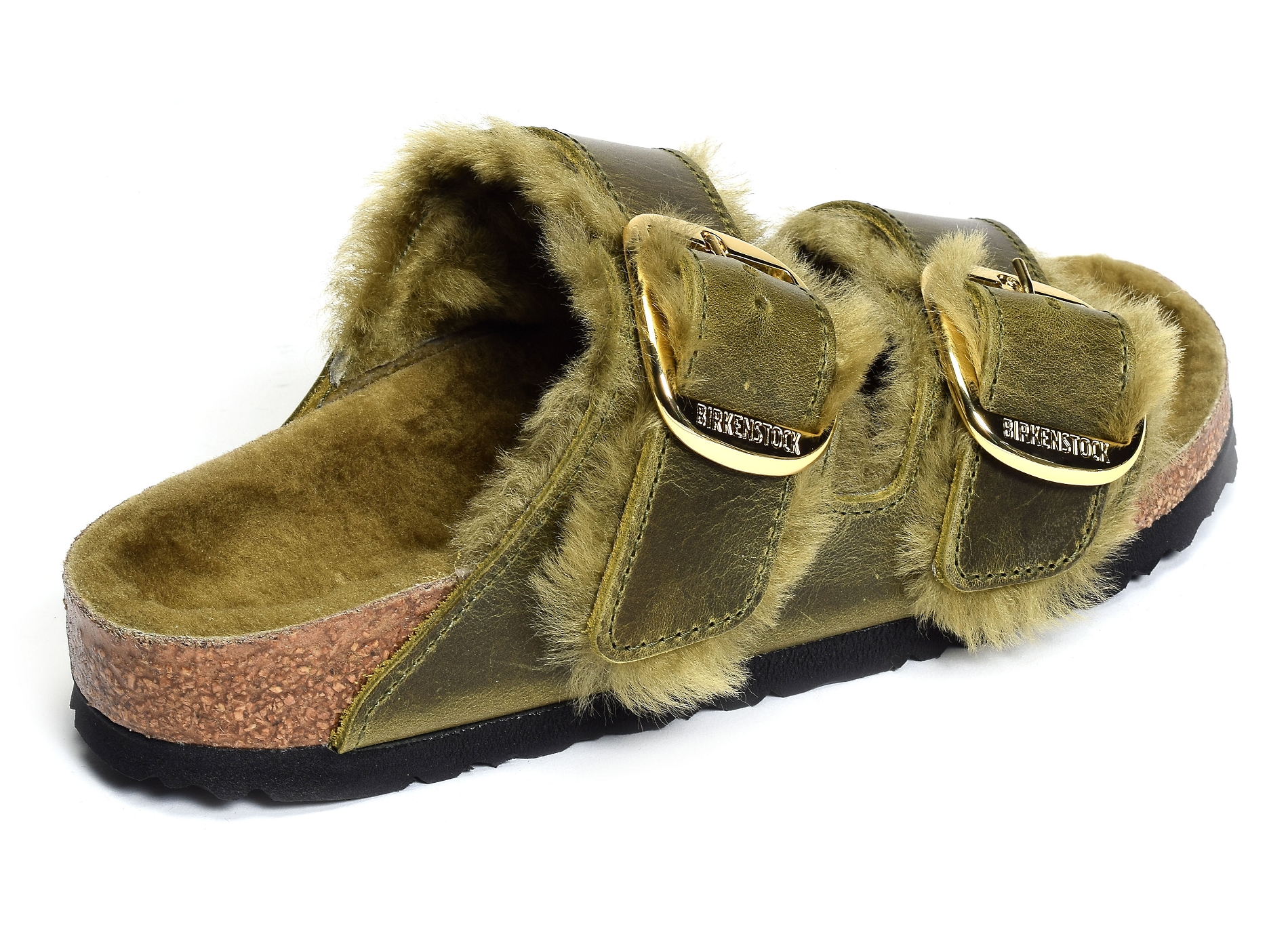 Arizona big buckle shearling kaki