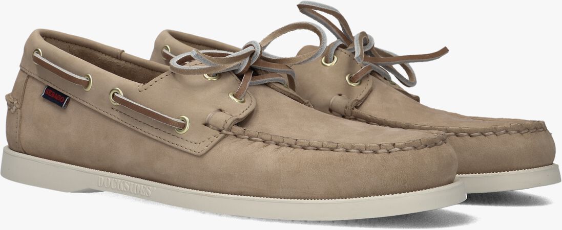 bruine sebago veterschoenen docksides dames