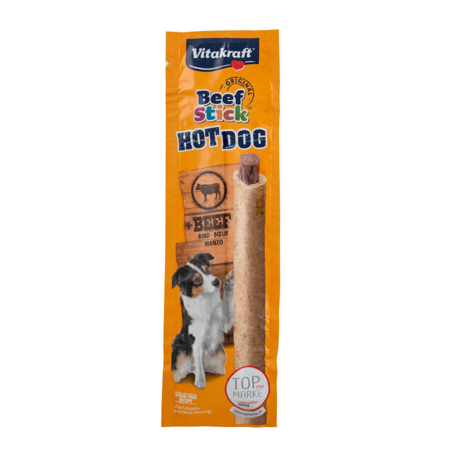Petisco Vitakraft Beef Stick Hot Dog para cães