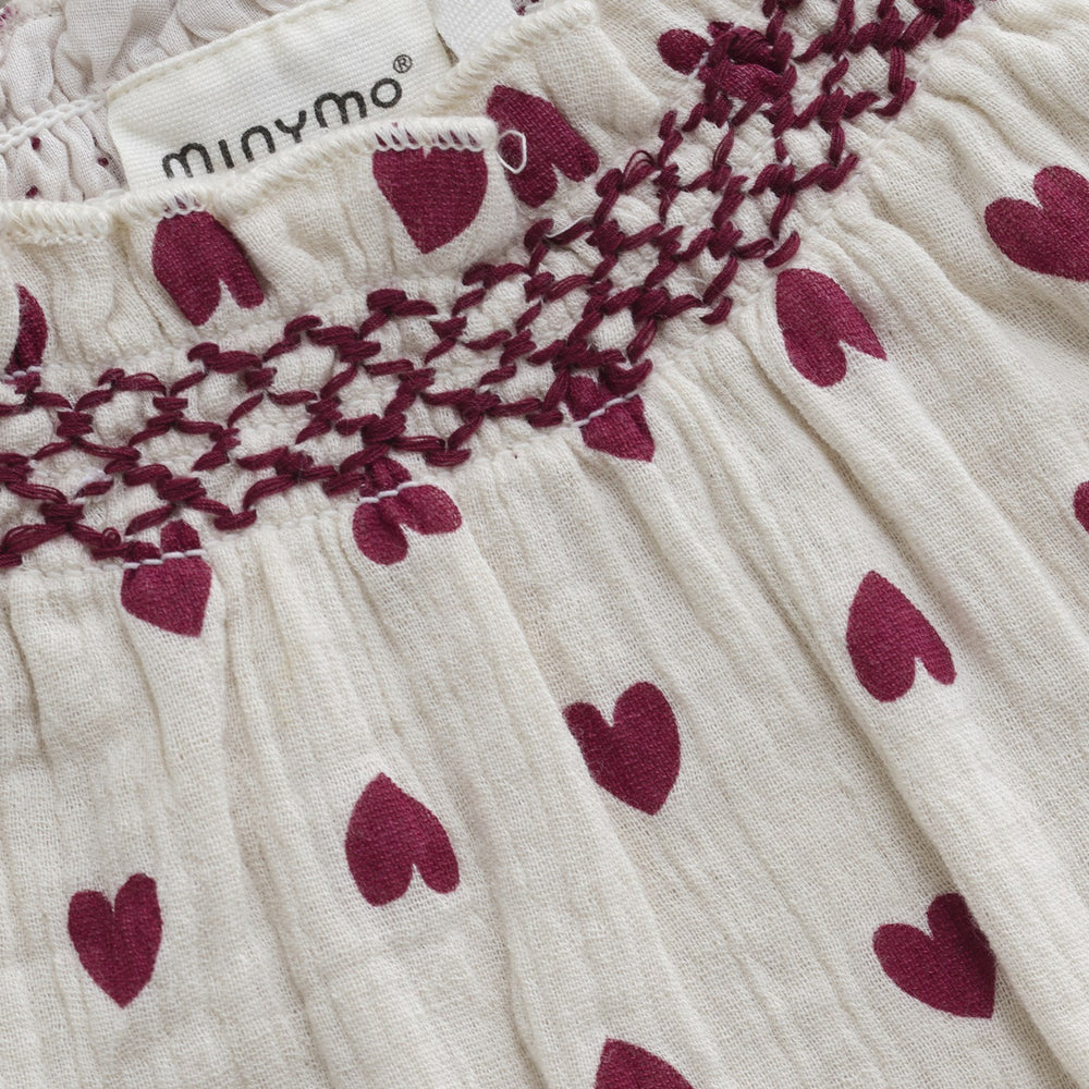 Køb Minymo Eggnog Bluse LS AOP