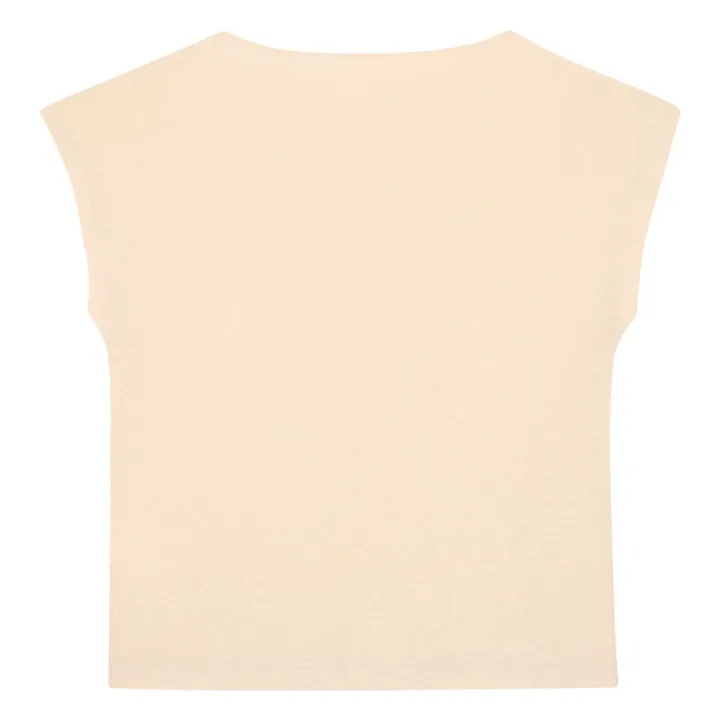 SMALLABLE BASICS T Shirt Femme Manche Courte  | Craie