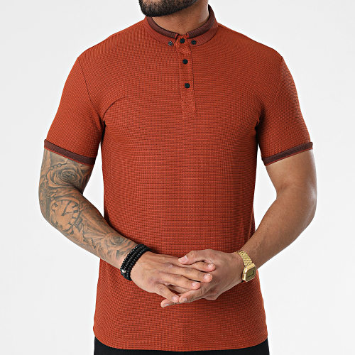 Polo A Manches Courtes 1070 Rouge Brique