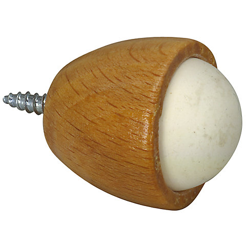 Butoir ø28 x Hauteur 40 mm mur hêtre verni