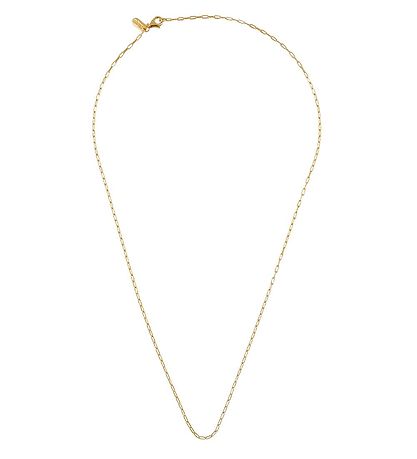 Design Letters Halsk?de - Square Link - 60 cm - 18K Guldbelagt