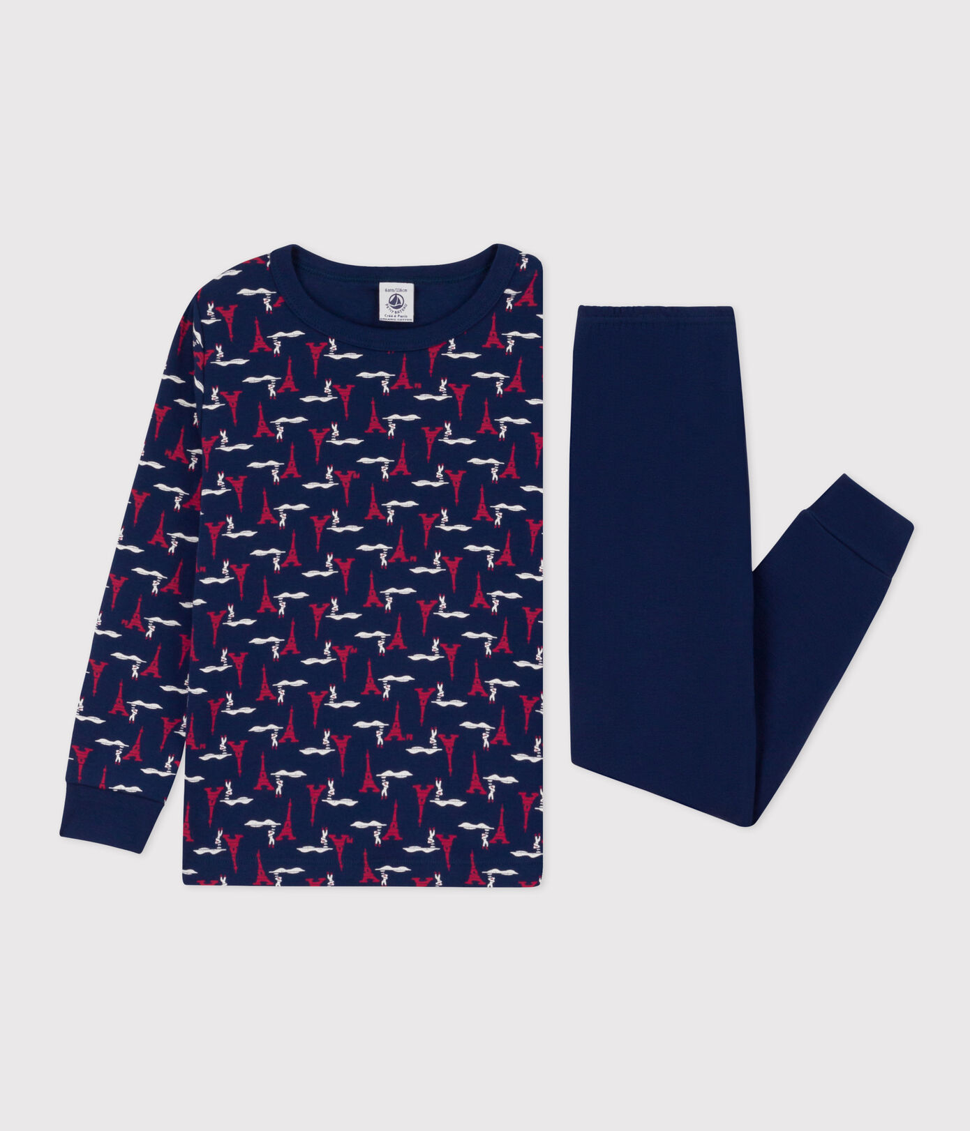 Pyjama Paris en coton petite fille/petit garçon