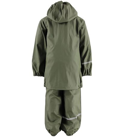 CeLaVi Regenkleidung m. Träger - PU - Armygrün