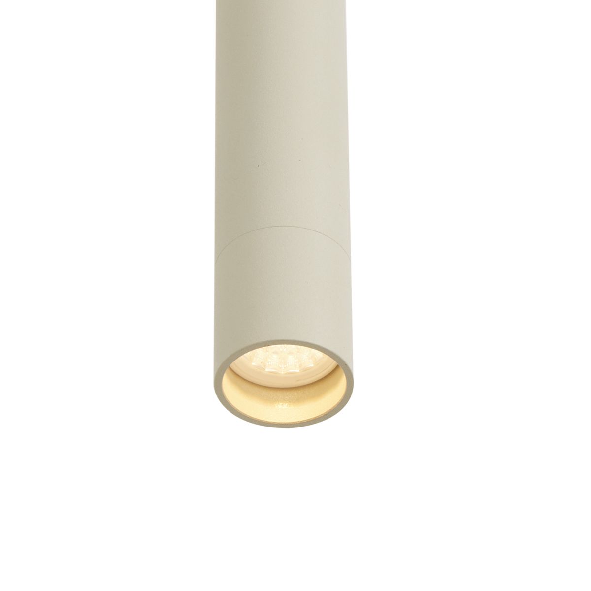 Modern railsysteem met 6 spots en 4 hanglampen beige met wit 1-fase - Slimline Uzzy Keno