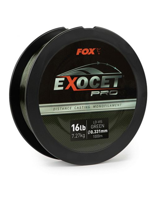 Fox Exocet Pro (Low Vis Green) 0.331mm 16lbs \/ 7.27kgs (1000m) - Nylon -