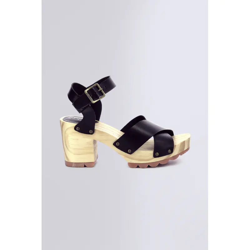 KICK WISE NOIR SANDALES Cuir Femme