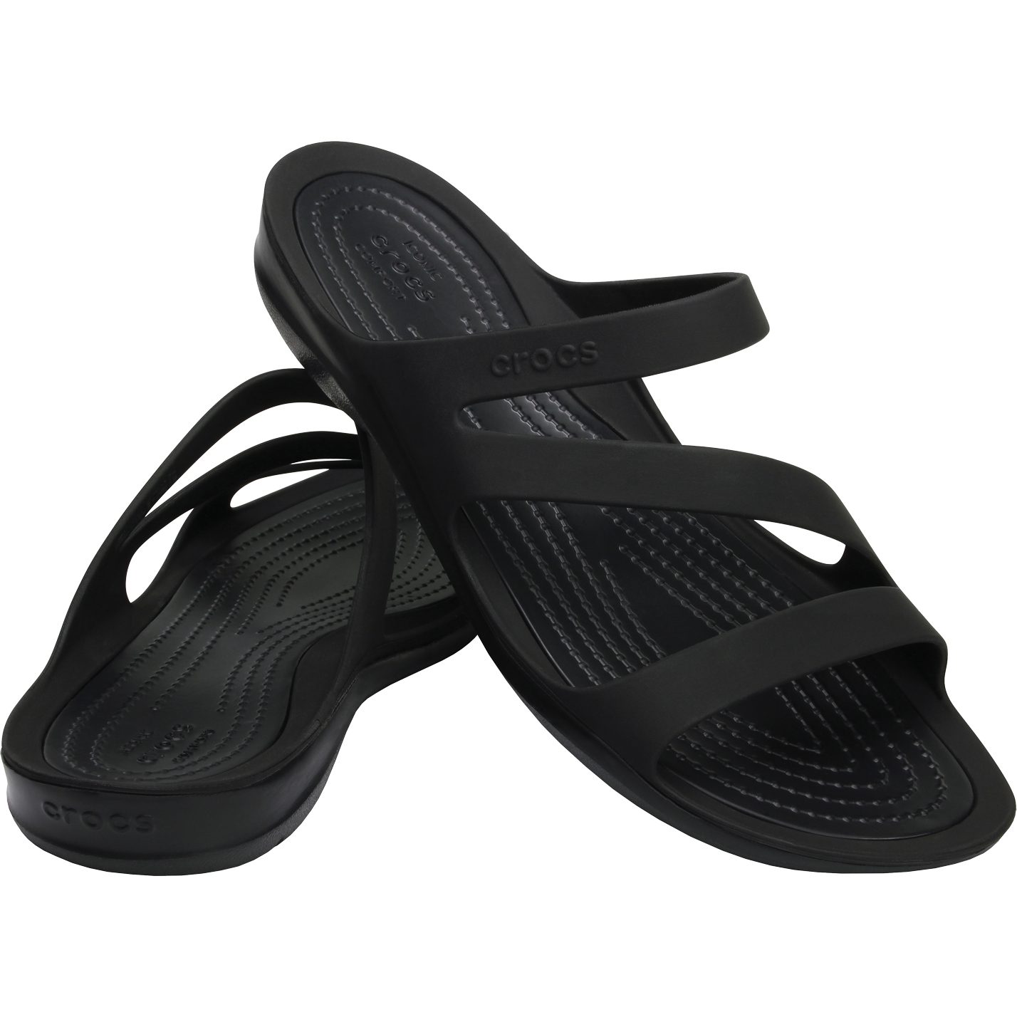 Crocs Swiftwater Sandalen Damen schwarz