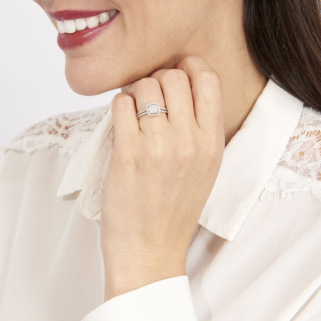 Bague Collection 1986 Or Blanc Diamant