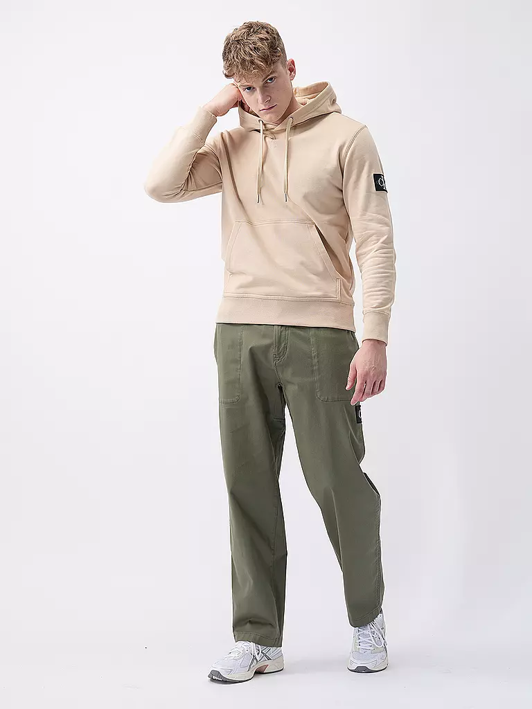 CALVIN KLEIN JEANS Kapuzensweater - Hoodie  beige