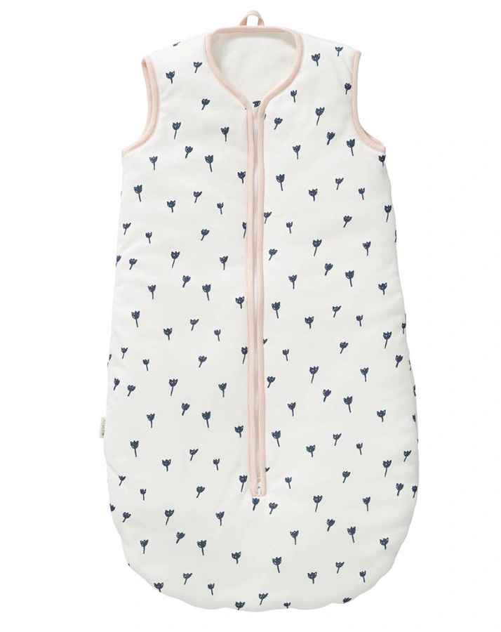 Schlafsack TULIP gefüttert in weiß/blau