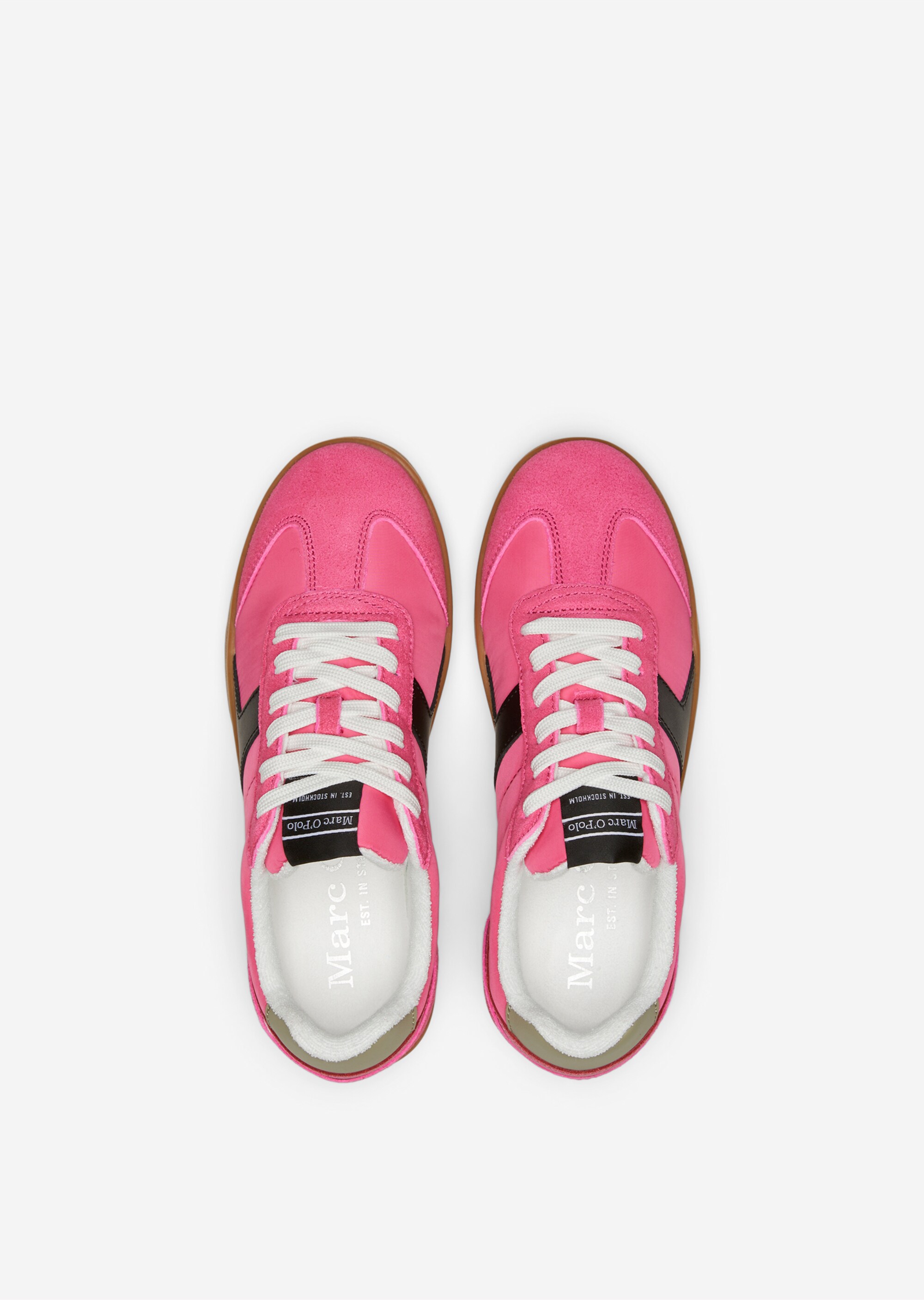 Court-Sneaker aus Material-Mix