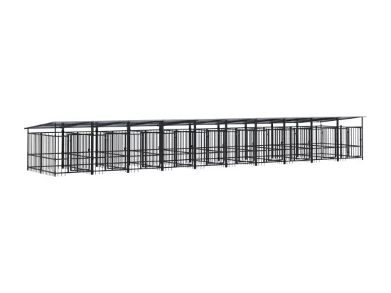 Chenil cage enclos pac noire 976 x 198 x 128 cm 02_0041755