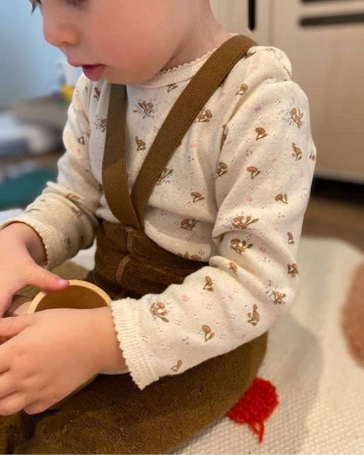 Strømpebukse Teddy u/ føtter m/ seler – Warmy Footless Tights