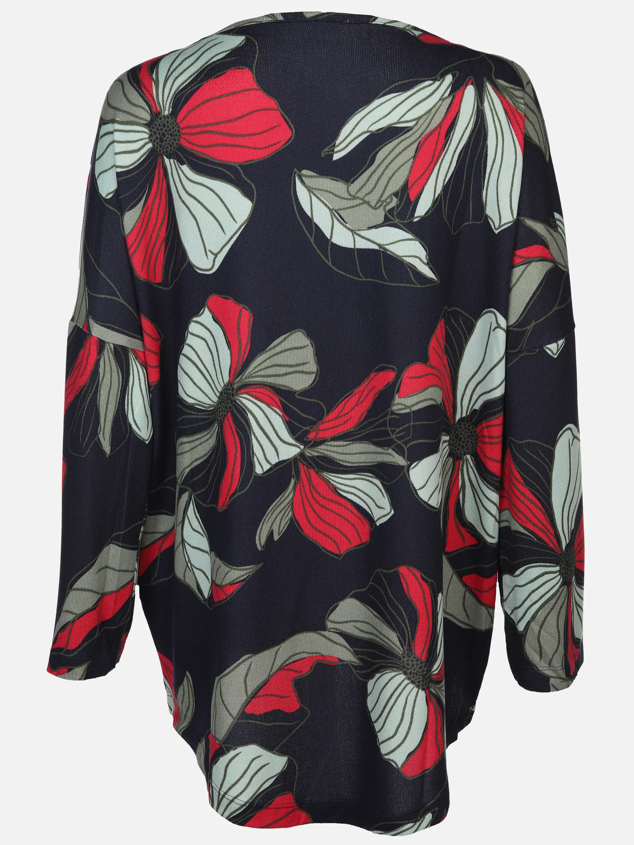 Damen Strickshirt mit floralem Alloverprint
