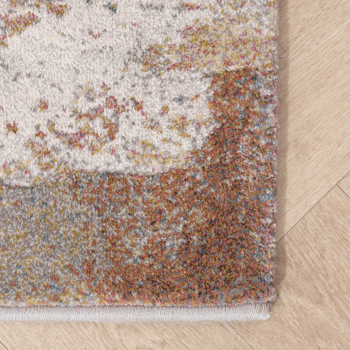 Abstract vloerkleed - Xavier Brush Grijs/Multicolor