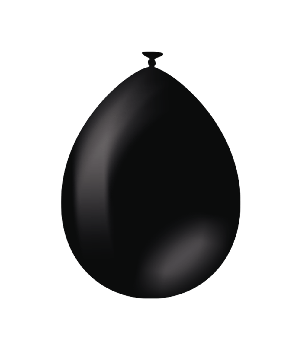 Zwarte Ballonnen 30cm 25st
