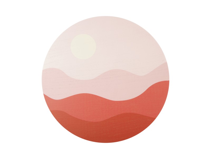 Wall Art Sunset PT3891BR Clay brown