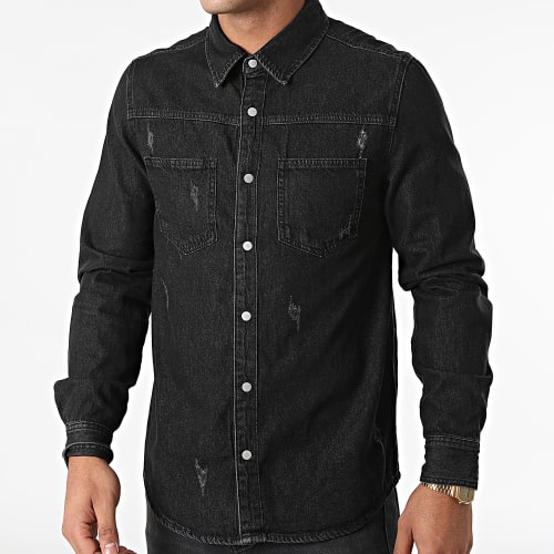 Chemise Manches Longues Noir