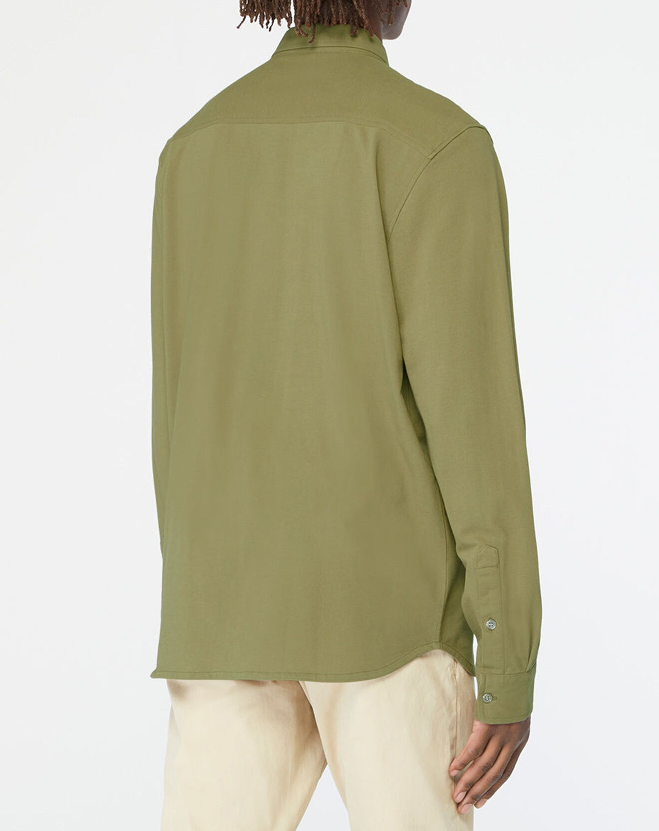 Galeries Lafayette Chemise droite en Coton bio Nipique kaki moyen